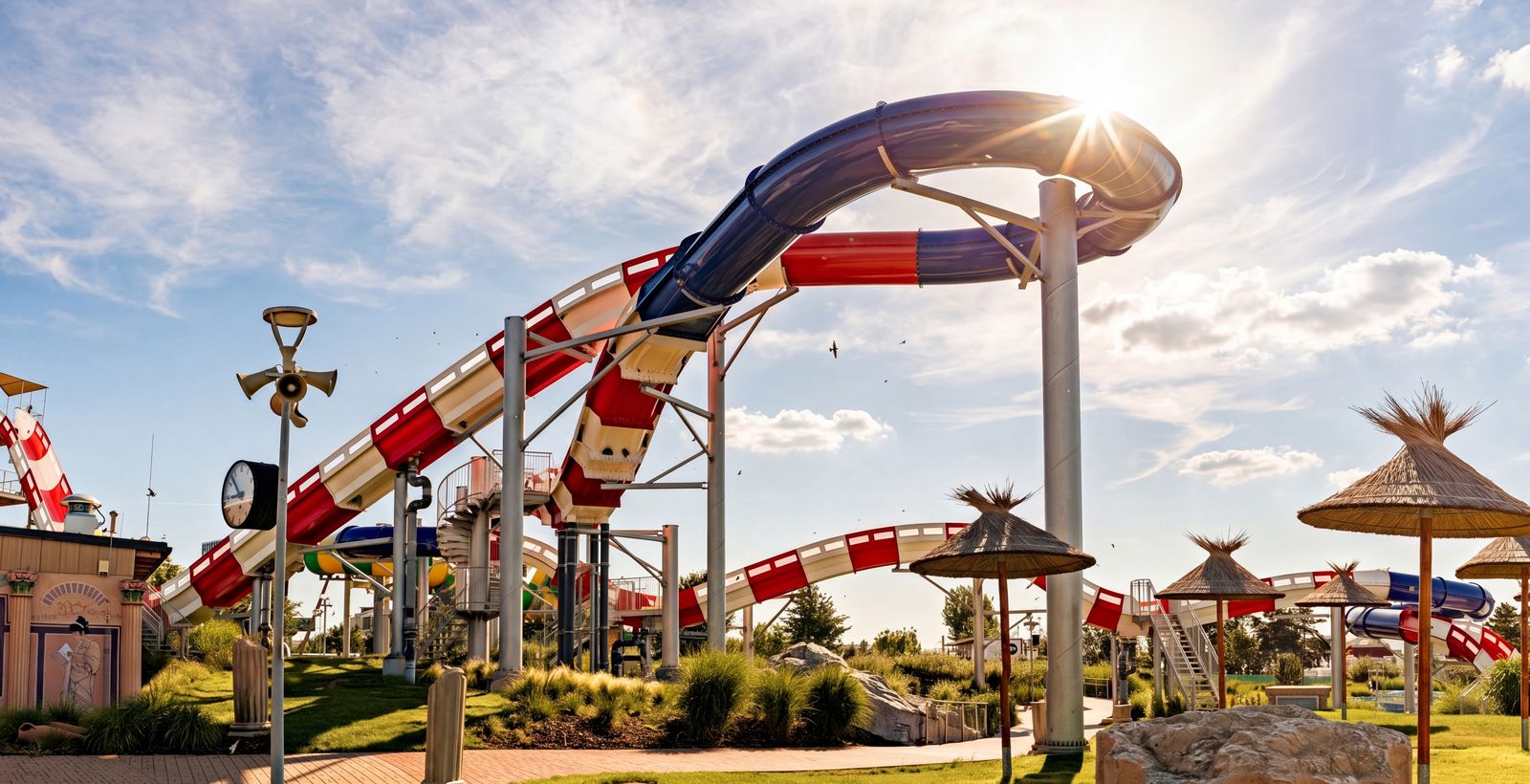 Aqualand Moravia — tobogány a venkovní areál
